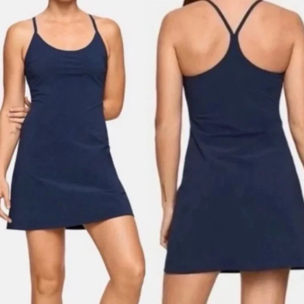 Outdoor Voices The Exercise Dress Navy Extra Large - Picture 1 of 6